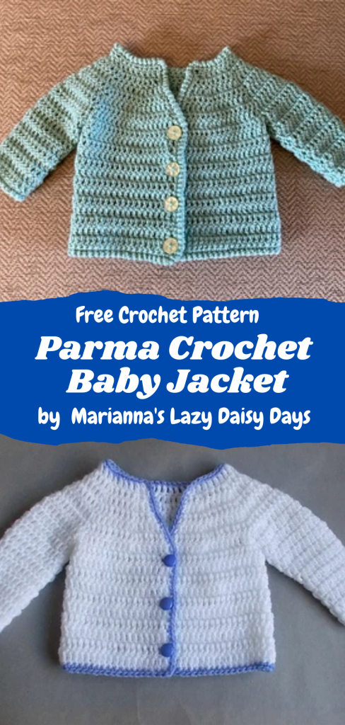 parma crochet baby jacket