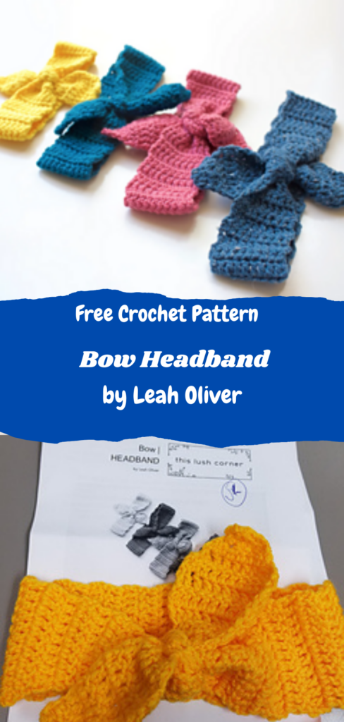 crochet bow headband