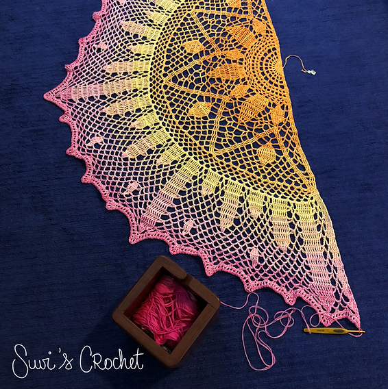 aloha lotus crocht shawl