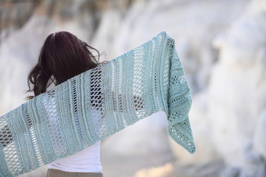 summertide crochet shawl