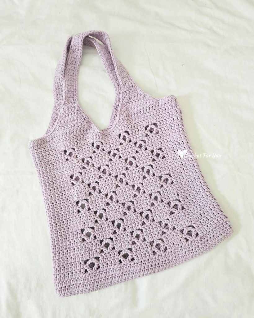 crochet simple tote bag