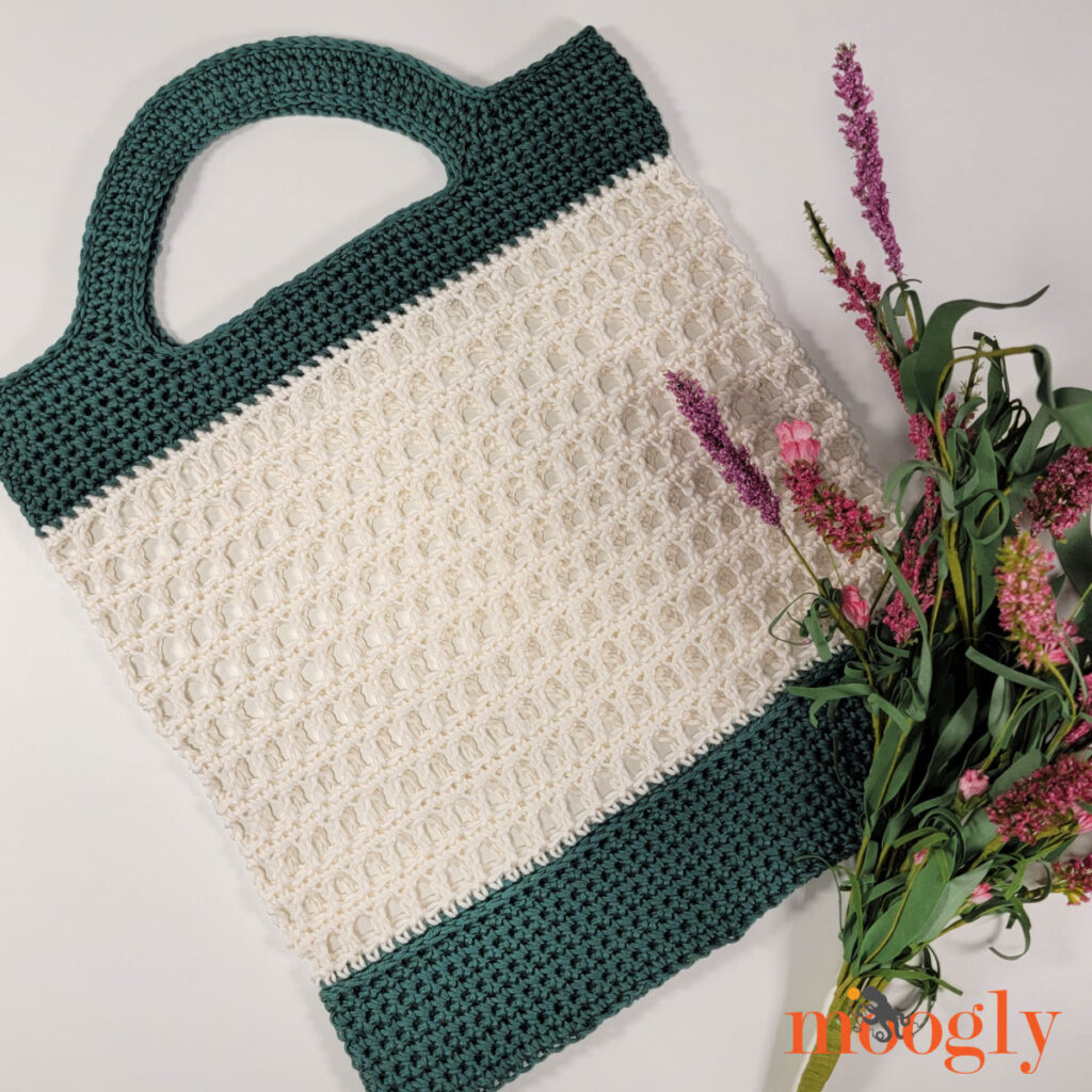 crochet matcha cream bag
