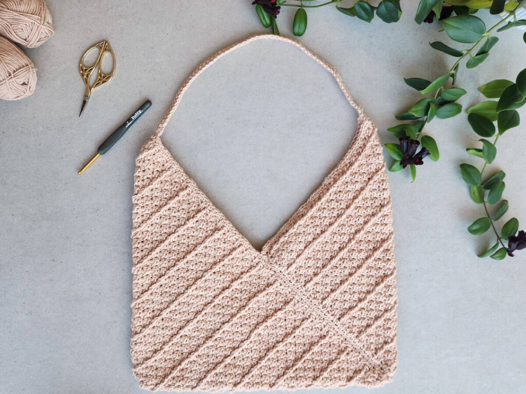 crochet sandy; ridges tote bag