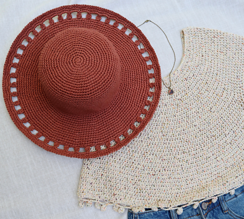 crochet sun hat